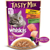 Whiskas Chicken With Tuna & Carrot and Salmon Wakame Seaweed in Gravy Tasty Mix Adult Cat Wet Food Combo Cats-Wet Food Whiskas