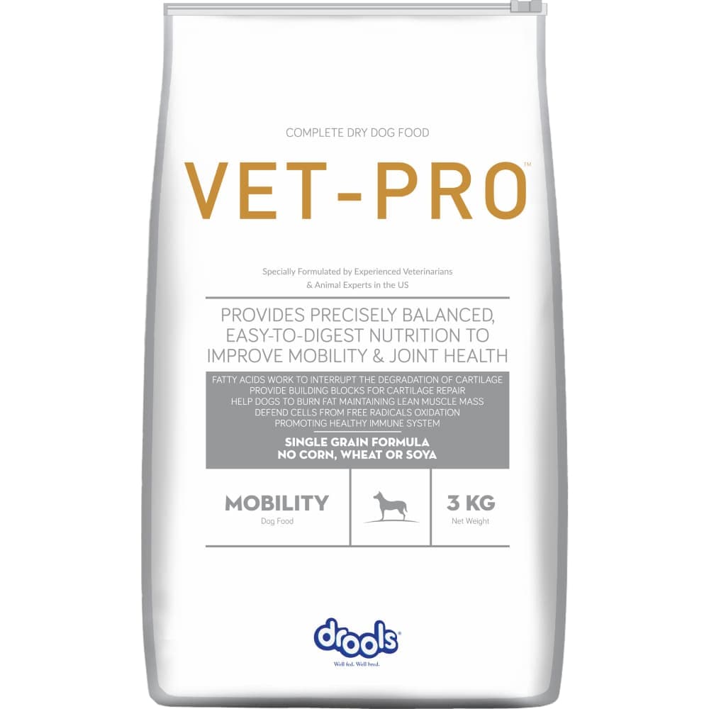 Drools VET PRO Mobility Adult Dog Dry Food (Limited Stocks) Dogs- Dry Food Drools VET PRO 3kg