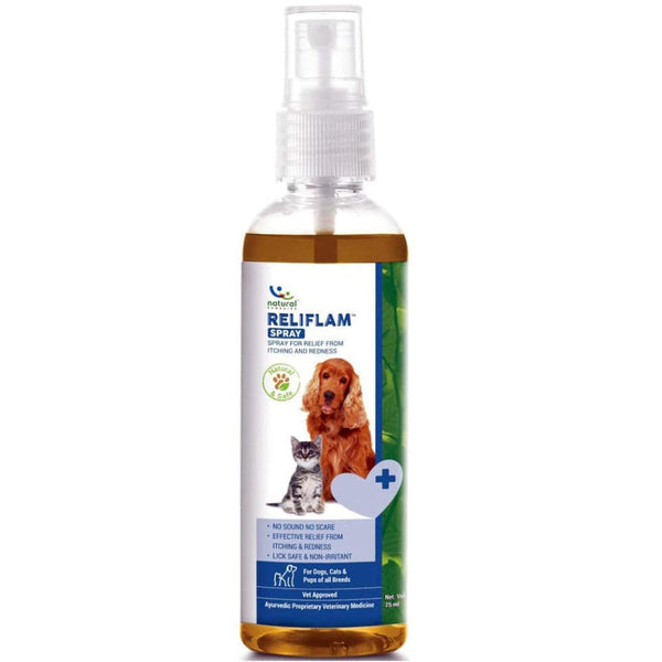 Natural Remedies Reliflam Itch Relief Spray for Dogs and Cats
