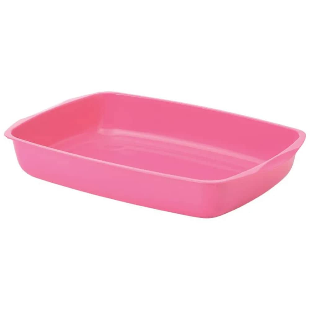 Savic Cat Litter Tray (Pink) Litter Supplies Savic 15x10x2in