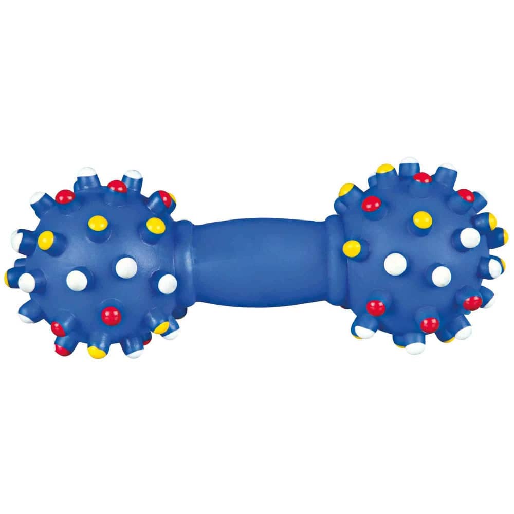 Trixie Vinyl Dumbbell Toy for Dogs (Blue)