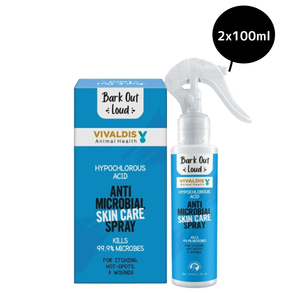 Bark Out Loud Anti Microbial Skin Spray for Dogs and Cats