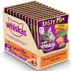 Whiskas Salmon in Gravy Meal and Chicken With Salmon Wakame Seaweed in Gravy Tasty Mix Adult Cat Wet Food Combo Cats-Wet Food Whiskas