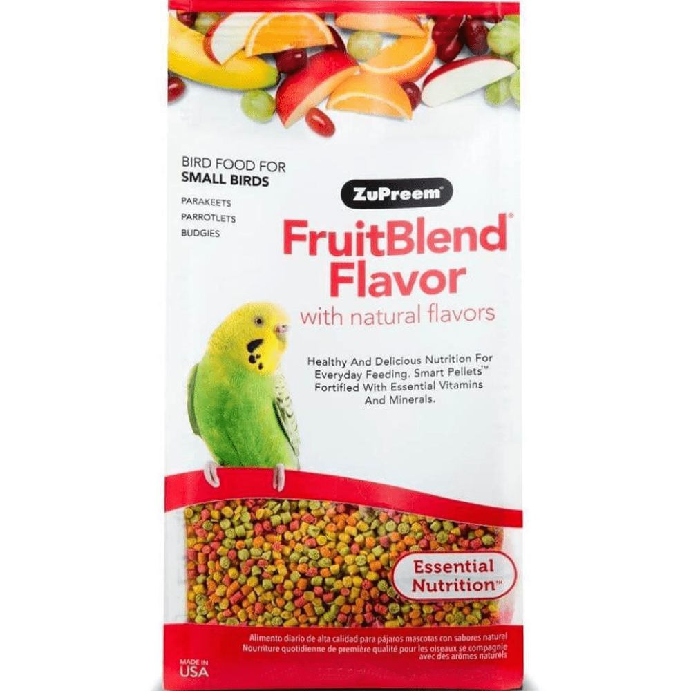 ZuPreem Fruit Blend Bird Food for Small Birds and JiMMy Exclusive Daily Mix Budgies Bird Food Combo
