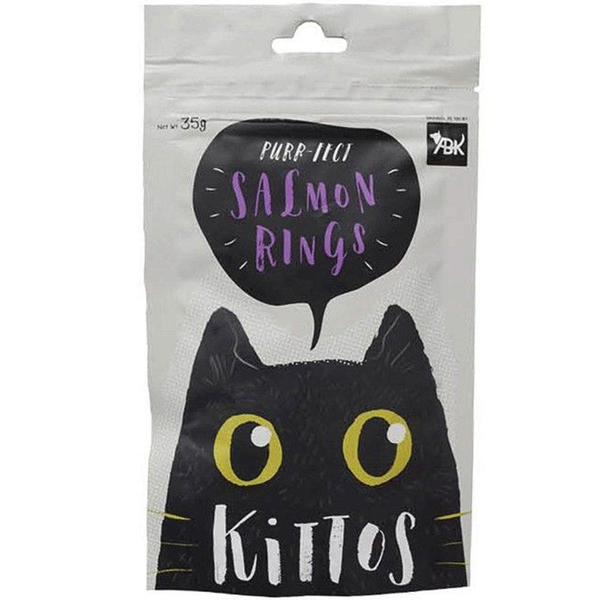 Kittos Purr Fect Salmon Rings Cat Treats (Sample)