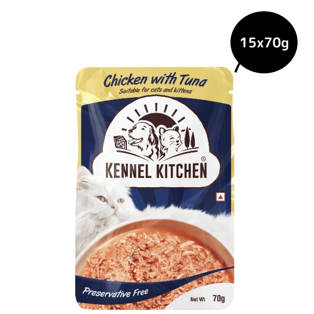 Kennel Kitchen Chicken with Tuna Shreds in Gravy Cat Wet Food