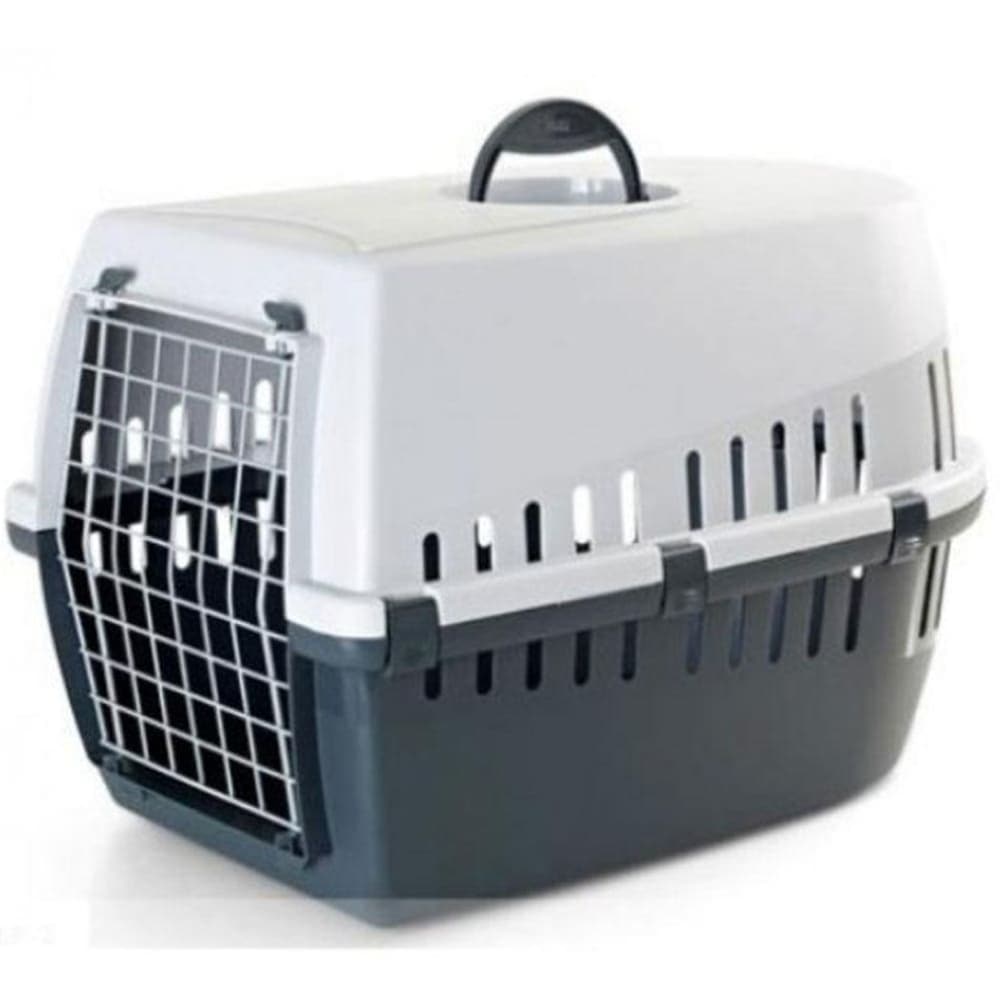 Savic Trotter 3 IATA Approved Travel Carrier for Dogs and Cats (Dark Grey)