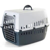 Savic Trotter 3 Akasa Approved Travel Carrier for Dogs and Cats (Dark Grey) Both-Bedding, Mats & Travel Supplies Savic
