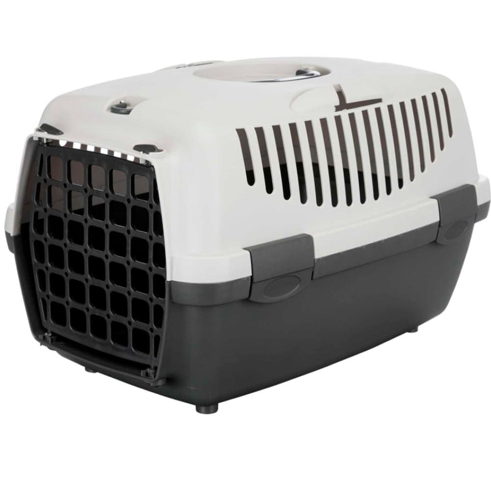 Trixie Capri 2 AKASA Approved Transport Carrier for Dogs and Cats (Light Grey) Both-Bedding, Mats & Travel Supplies Trixie 22x13x15in