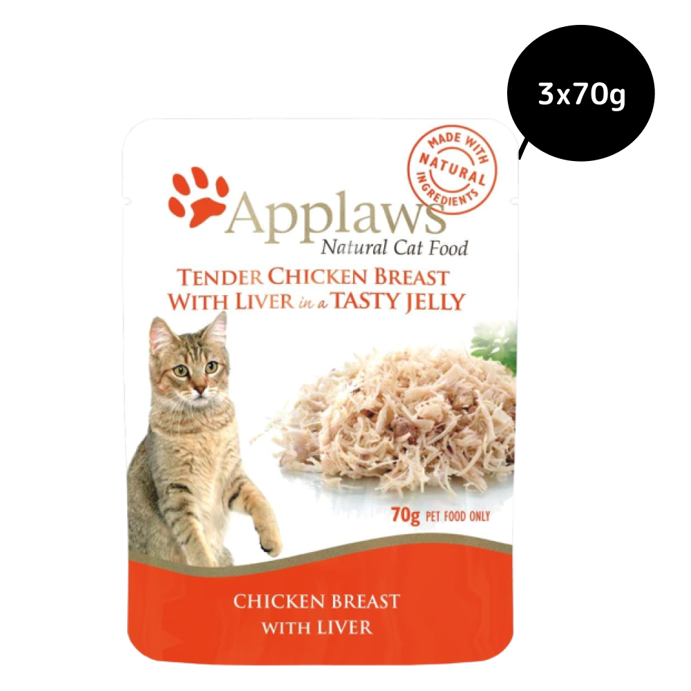 Applaws Chicken Breast with Liver in Tasty Jelly Pouch Cat Wet Food
