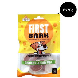 First Bark Chicken Cod Roll Dog Treats