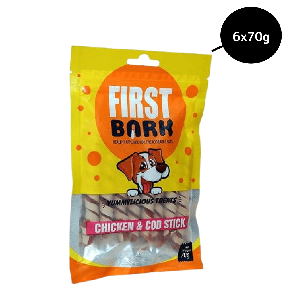 First Bark Chicken Cod Stick Dog Treats