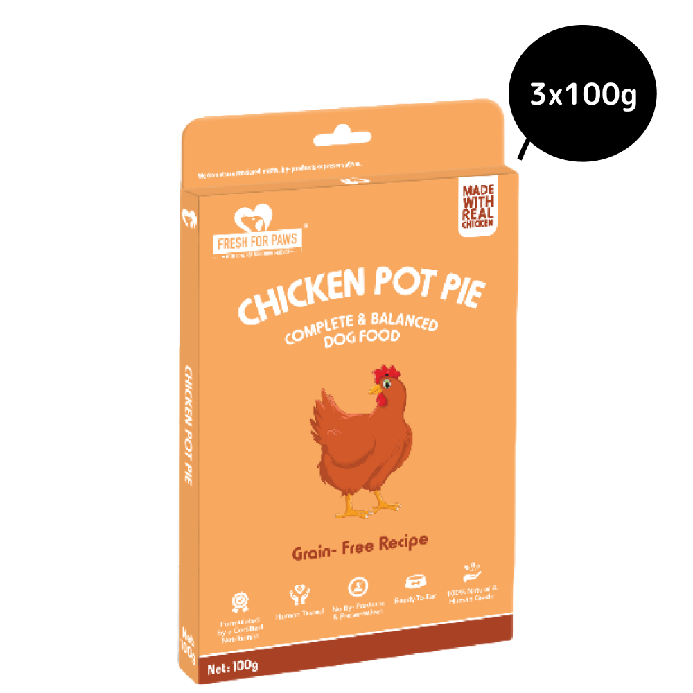 Fresh For Paws Chicken Pot Pie Wet Food for Cats and Dogs (100g)