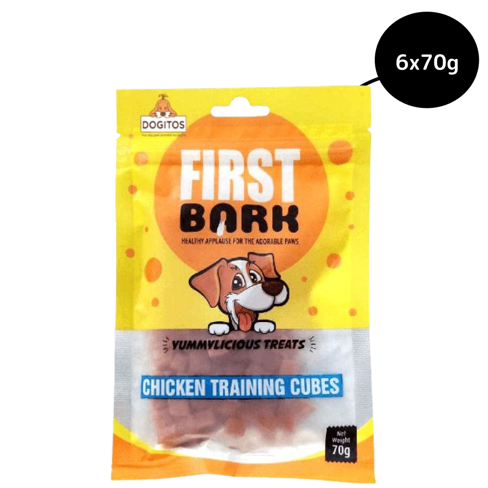 First Bark Chicken Training Cubes Dog Treat