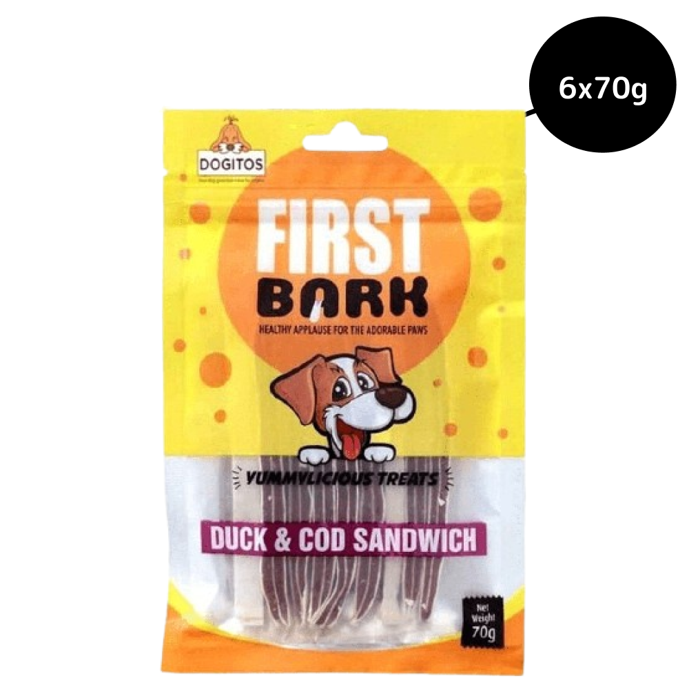 First Bark Duck and Cod Sandwich Dog Treats