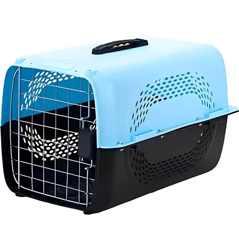 Pet Vogue Carrier for Dogs and Cats (Blue & Black)