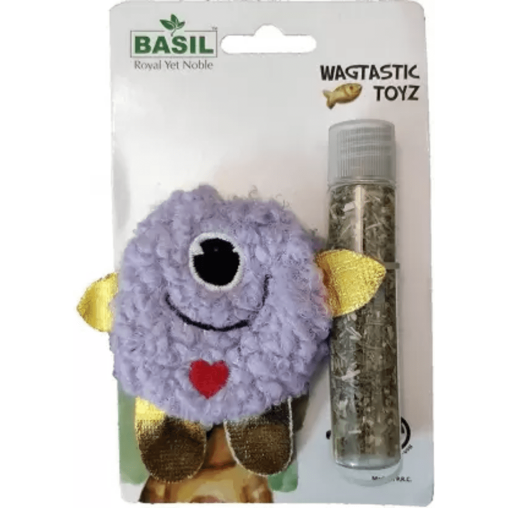 Basil Cotton Plush Cat Toy with Catnip for Cats