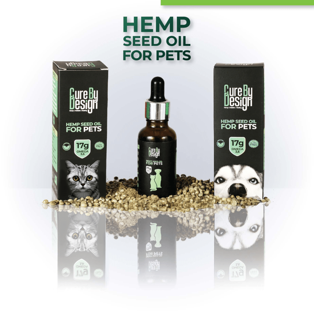 Cure By Design Hemp Seed Oil for Dogs and Cats Both-Health & Wellness Cure by design