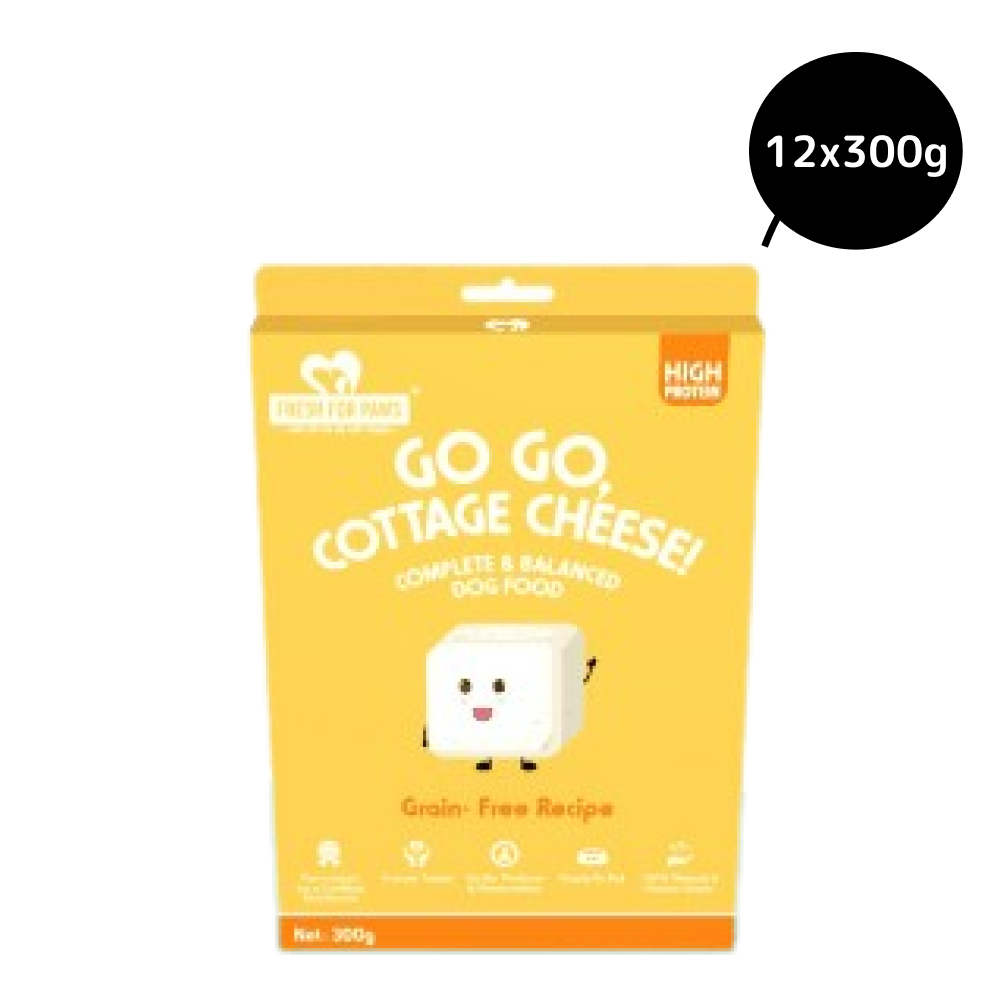 Fresh For Paws Go Go Cottage Cheese Dog Wet Food (300g)