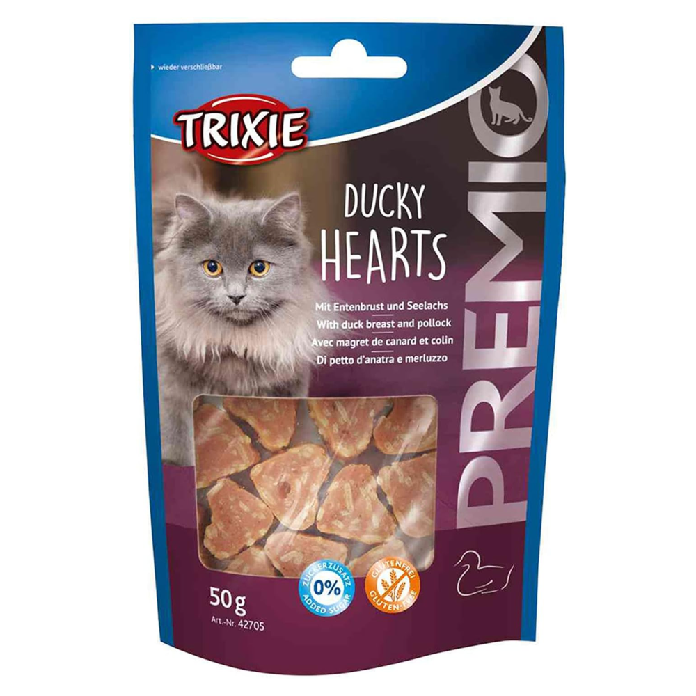 Trixie Premio Chicken Cubes and Ducky Hearts Cat Treats Combo Cats-Treats & Others Trixie