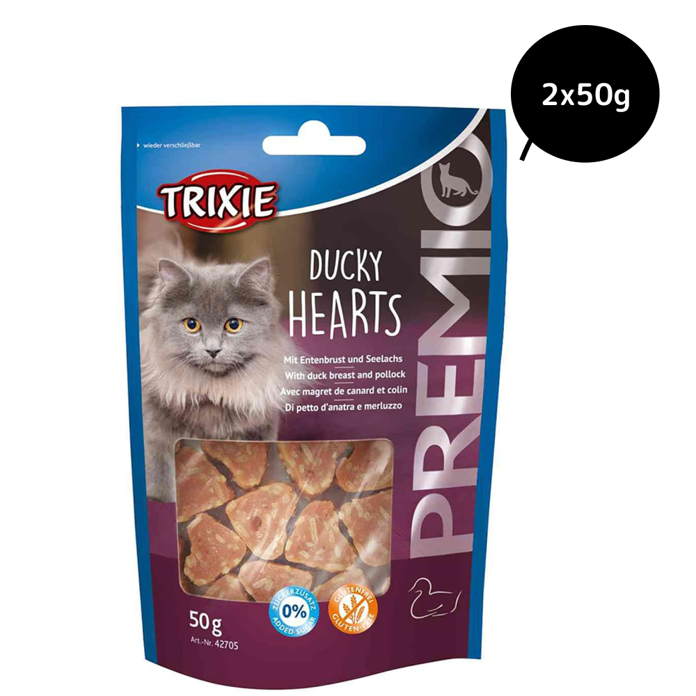 Trixie Premio Ducky Hearts Cat Treats