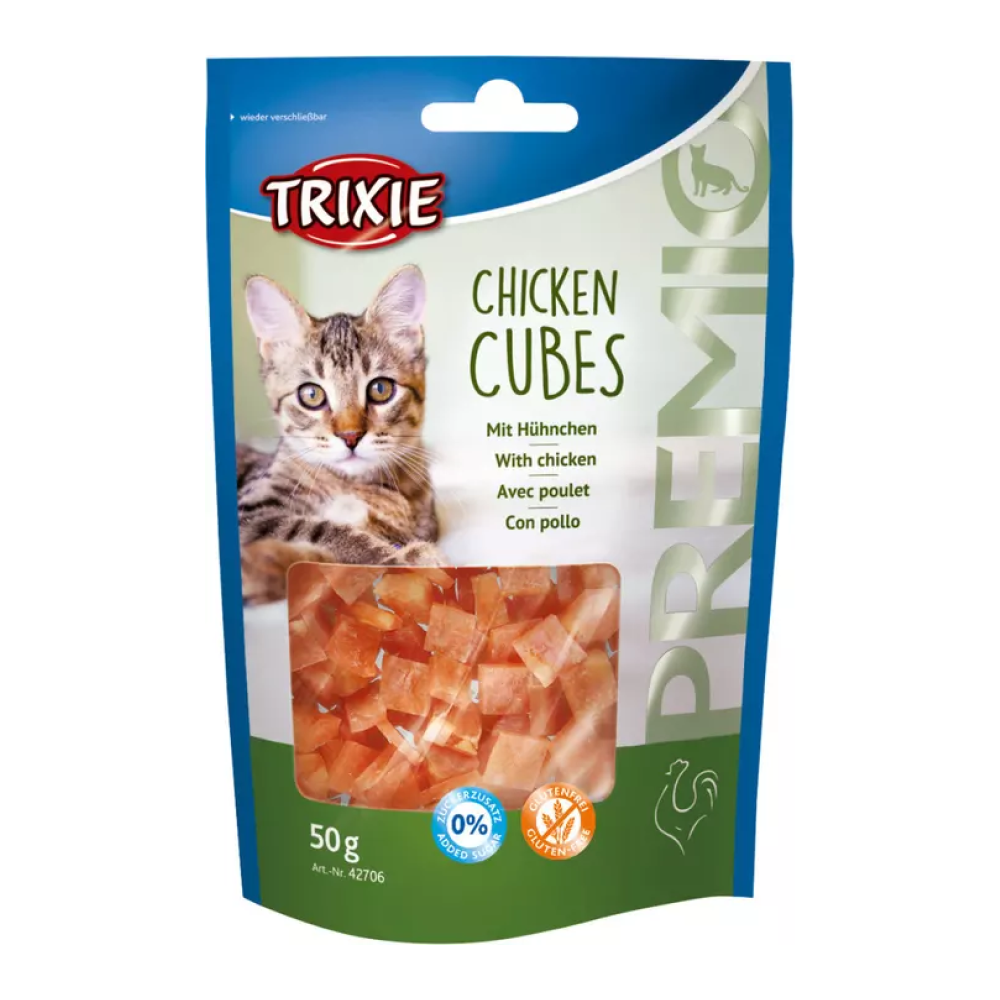 Trixie Premio Chicken Cubes and Ducky Hearts Cat Treats Combo Cats-Treats & Others Trixie