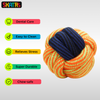 Skatrs Ball Shaped Twisted Rope Chew Toy for Dogs and Cats (Yellow/Blue) Both-Toys Skatrs