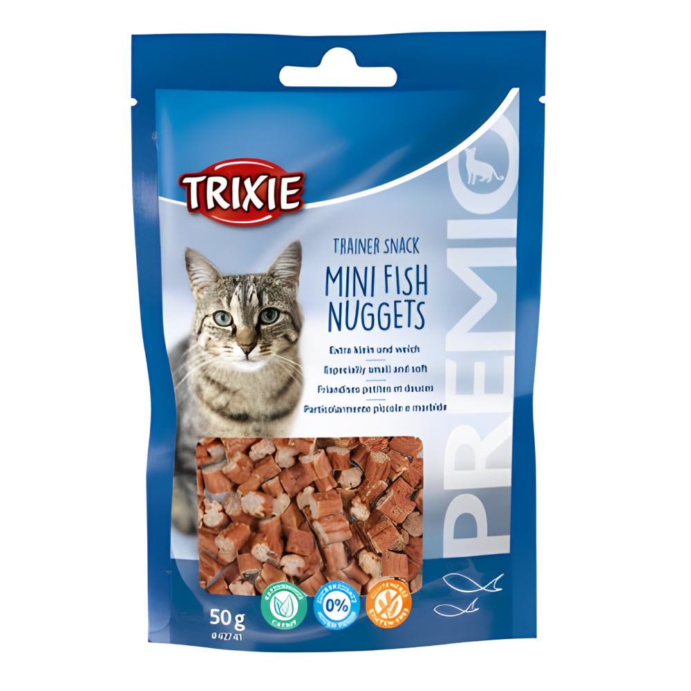 Trixie Premio Trainer Snack Mini Fish Nuggets and Fish and Chicken Rolls Cat Treats Combo Cats-Treats & Others Trixie