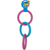 JW Invincible Chains Triple Toy for Dogs (Blue/Pink)