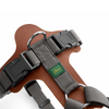 Hunter Aalborg Mixed Adjustable Harness for Dogs (Cognac/Grey) Dogs-Collar, Leashes, harnesses Hunter Dropship