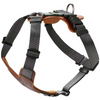 Hunter Aalborg Mixed Adjustable Harness for Dogs (Cognac/Grey) Dogs-Collar, Leashes, harnesses Hunter Dropship M:32-28in Chest