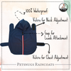 Petsnugs 100% Waterproof Raincoat for Dogs and Cats (Navy Blue) Both-Clothing & Accessories Petsnugs Dropship