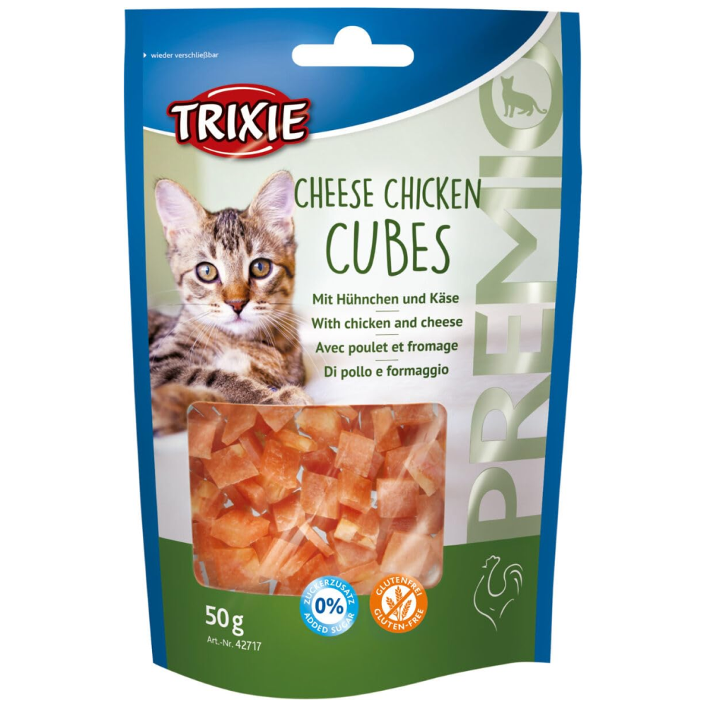 Trixie Premio Cheese Chicken Cubes Cat Treats Cats-Treats & Others Trixie 50g