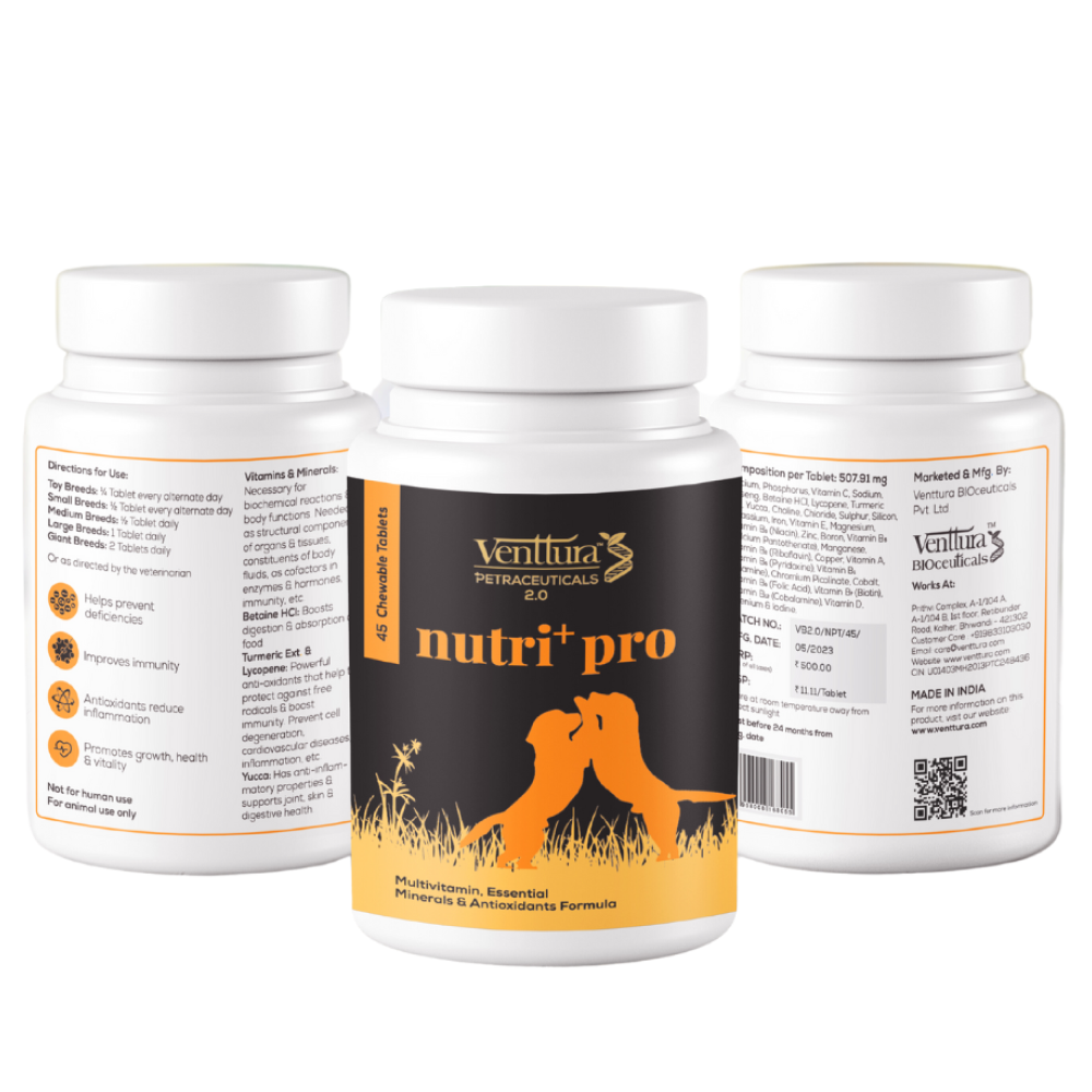 Venttura Nutri Plus Pro Multi Vitamin Chewable Tablets for Dogs