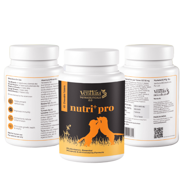 Venttura Nutri Plus Pro Multi Vitamin Chewable Tablets for Dogs