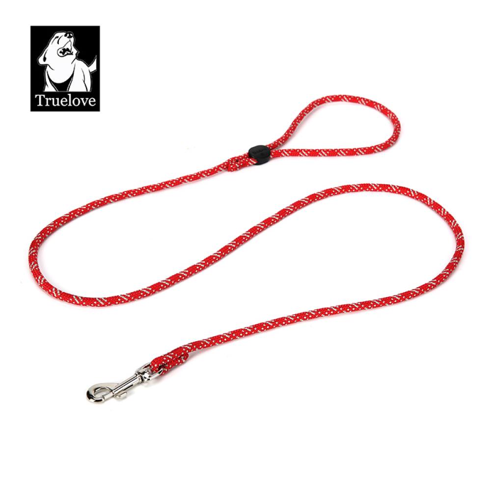 Truelove High Density Rope Webbing Leash for Dogs (Red)