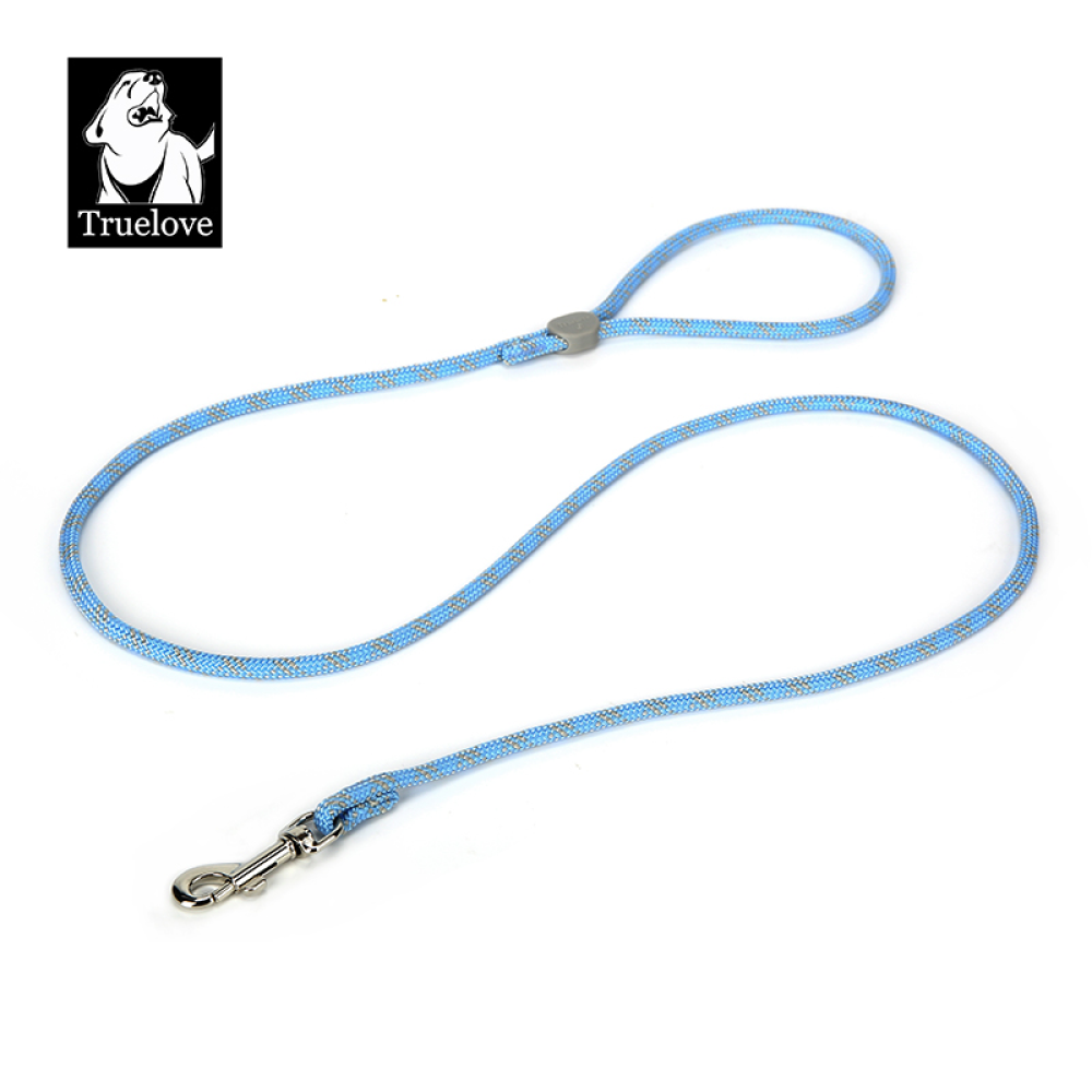 Truelove High Density Rope Webbing Leash for Dogs (Sky Blue)