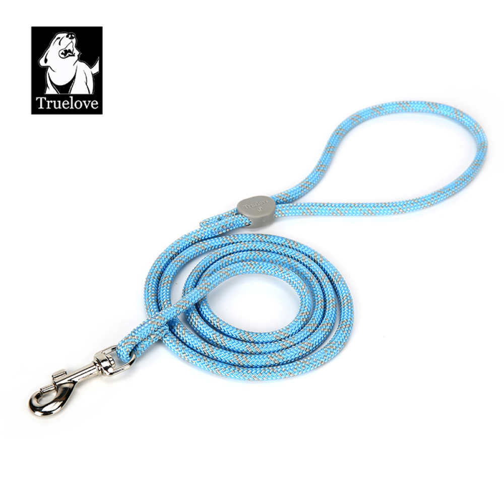 Truelove High Density Rope Webbing Leash for Dogs (Sky Blue)