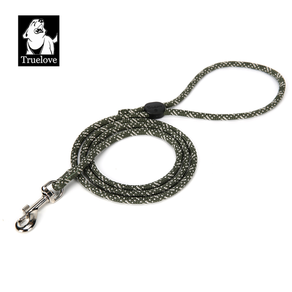 Truelove High Density Rope Webbing Leash for Dogs (Black)