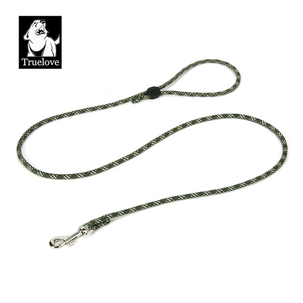 Truelove High Density Rope Webbing Leash for Dogs (Black)