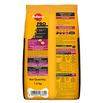 Pedigree PRO Expert Nutrition Lactating/Pregnant Mother & Puppy Starter (3 to 12 Weeks) Small Breed Dog Dry Food