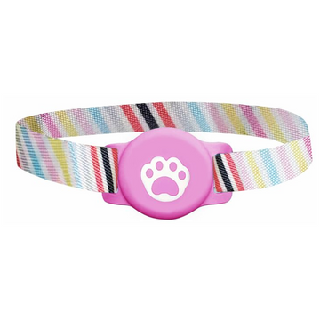 Mitag Anti Loss Device with Collar for Cats (Pink)