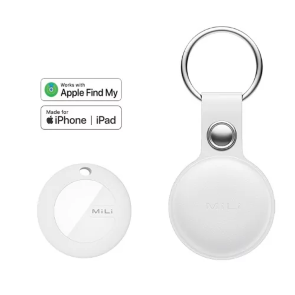 Mitag Anti Loss Device with Keychain for Dogs and Cats (White) | IOS Both-Collar, Leashes, harnesses Mitag Dropship 9mm
