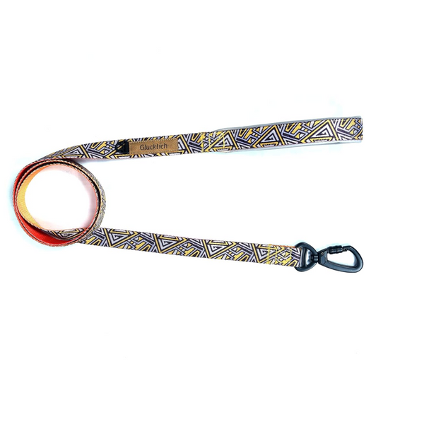 Glucklich Heavy Duty Printed Leash for Dogs (New Cadillac)