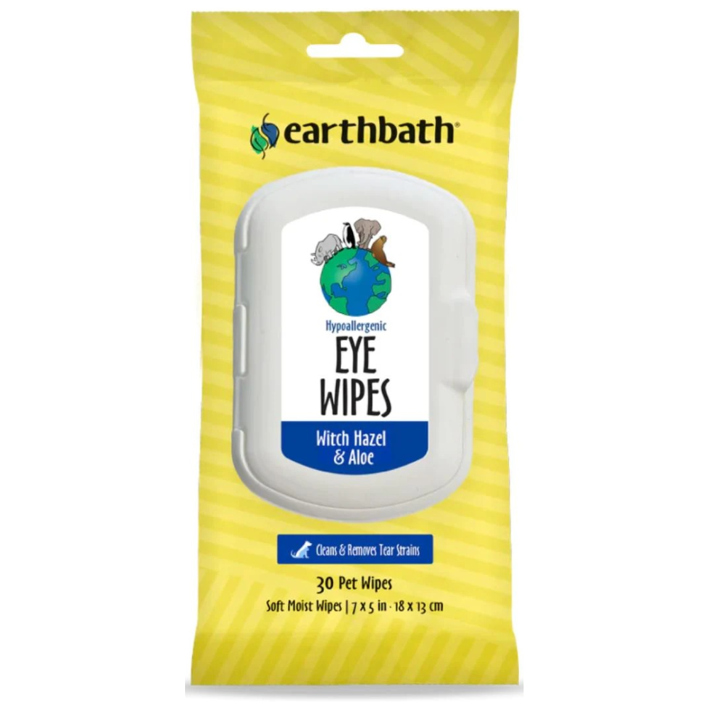 EarthBath Hypoallergenic Fragrance Free Eye Wipes for Dogs and Cats Both-Grooming Supplies EarthBath 30pcs