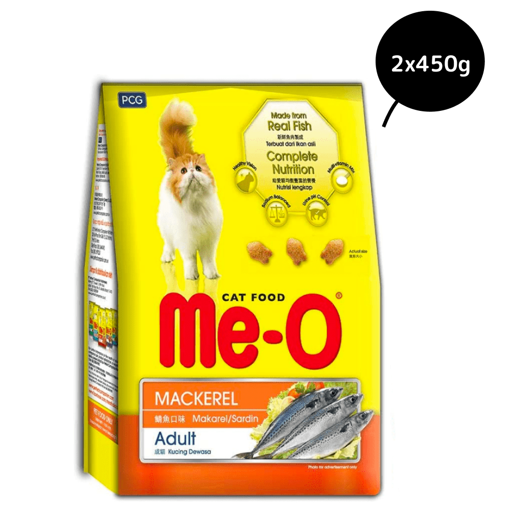 Me O Mackerel Adult Cat Dry Food Cats- Dry food Me O 2x450g