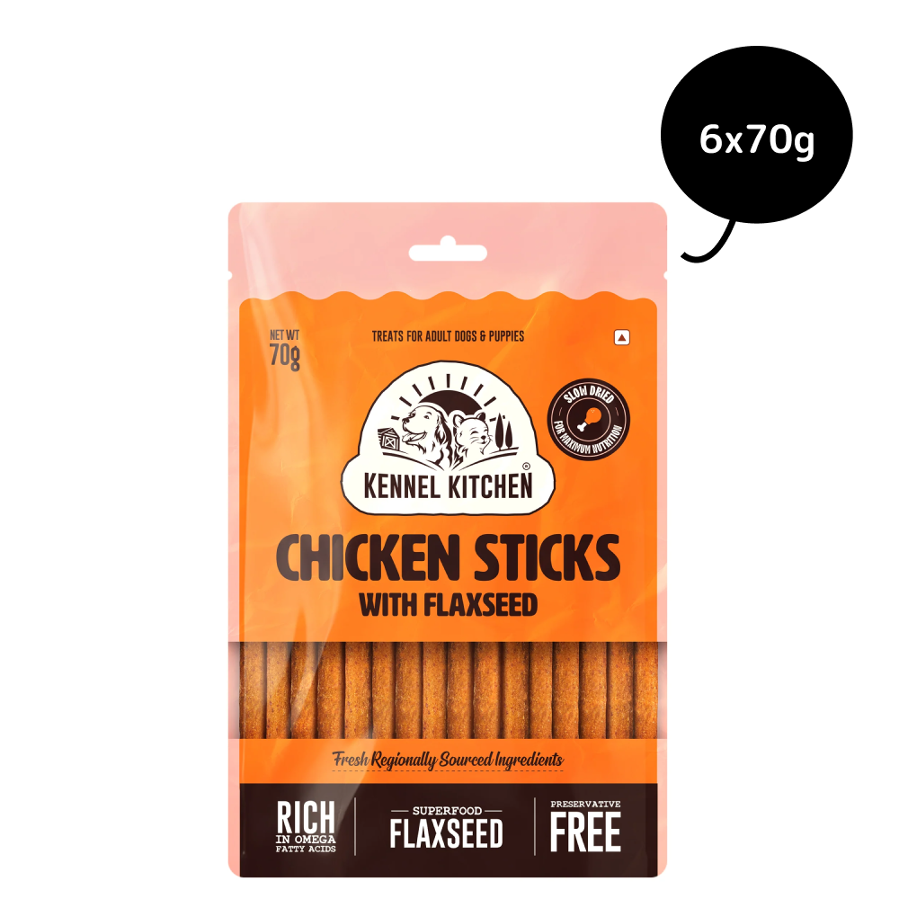 Kennel Kitchen Chicken Stick with Flaxseed Dog Treats