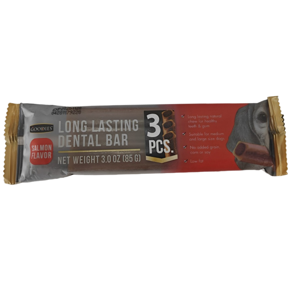 Goodies Long Lasting Dental Bar Salmon Dog Treats Dog Treats + Others Goodies S (3pcs)