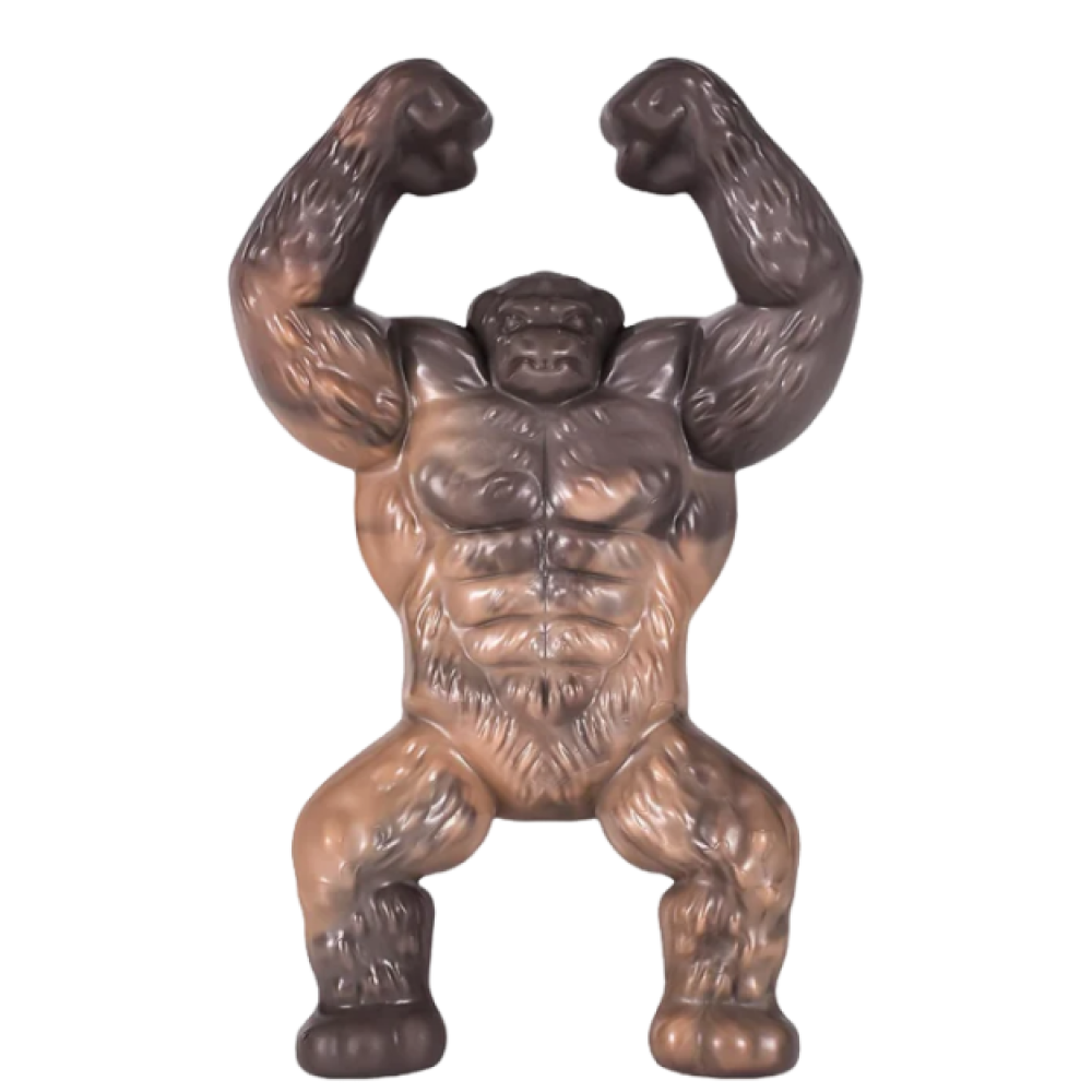 Talking Dog Club Gorilla Nylon Bone Heavy Chew Toy for Dogs (Brown) Dogs-Toys Talking Dog Club Dropship 19x11 cm