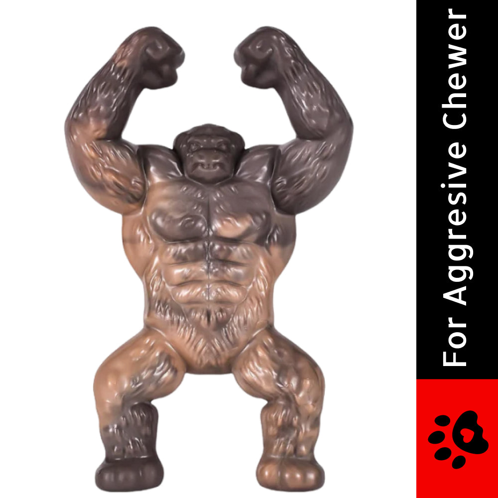 Talking Dog Club Gorilla Nylon Bone Heavy Chew Toy for Dogs (Brown) Dogs-Toys Talking Dog Club Dropship